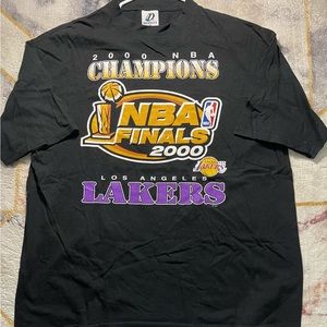 Vintage 2000 Lakers NBA Finals Championship Game T-Shirt Kobe Bryant Original